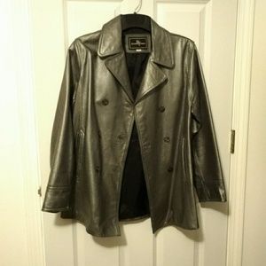 Silver Leather Jacket
